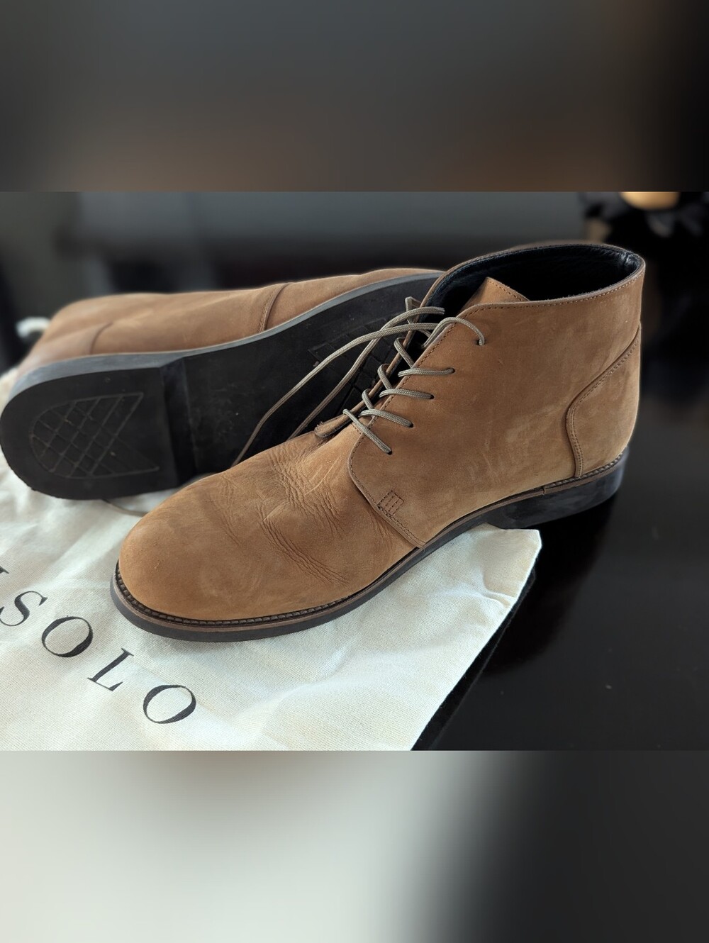 NISOLO Brown DAYTRIPPER Chukka Chelsea Suede Leather Ankle BOOTS Size 10.5